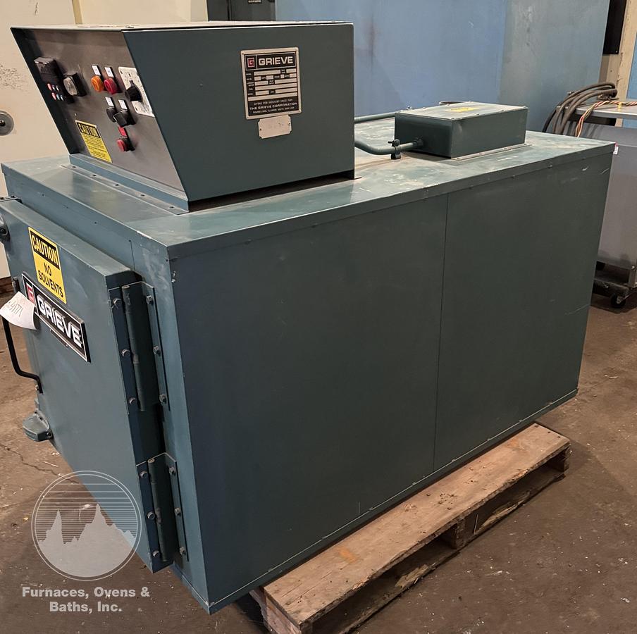 Used 24"W x 24"H x 36"Dp, Grieve AF-500 Cabinet Oven, Electric, 500°F