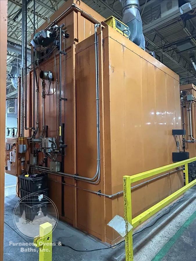 Used 96"W x 120"H x 144"L, Wisconsin Walk-In Oven SWH-81210-G, 500°F, Gas Fired w/Carts