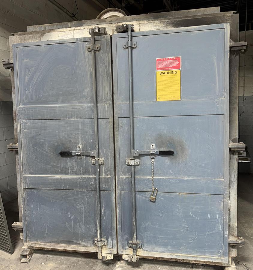 Used 72"W x 72"H x 72”L, Pollution Control Products PRC 225 Burn-Off Oven, Natural Gas Fired