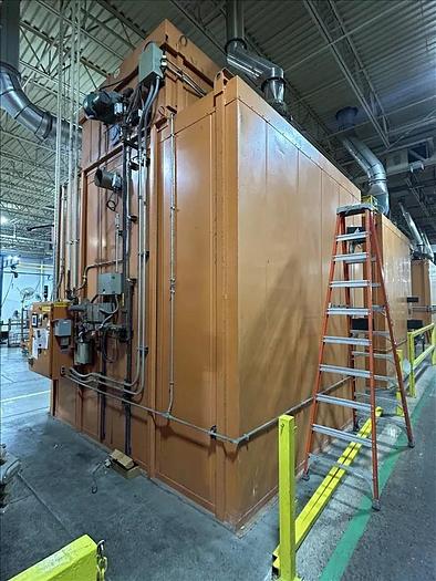 Used 96"W x 120"H x 144"L, Wisconsin Walk-In Oven SWH-81210-G, 500°F, Gas Fired w/Carts