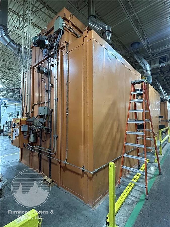 Used 96"W x 120"H x 144"L, Wisconsin Walk-In Oven SWH-81210-G, 500°F, Gas Fired w/Carts