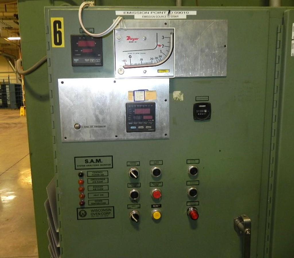 Used 72"W x 72"H x 132"L (11'), Wisconsin Walk-In Oven SWT-6116-E, 600°F, Electric, Powered Exhaust