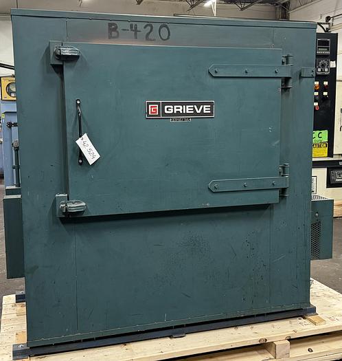 Used 38"W x 26"H x 20"L Grieve HX-1250 Cabinet Oven, 1250°F, Electric
