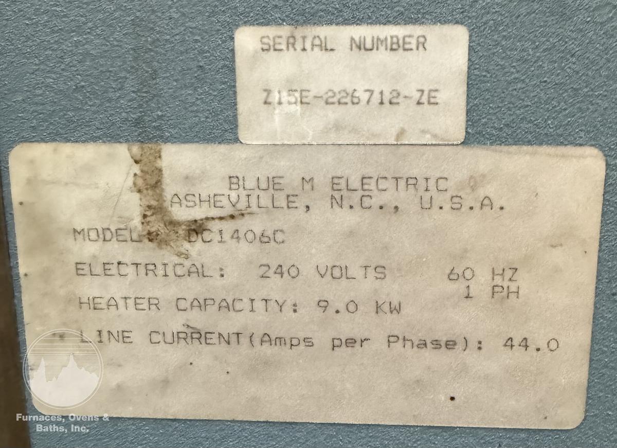 Used 48"W x 36"H x 24"L Blue M DC-1406 Cabinet Oven, 662°F, Electric, 240V, Single Phase