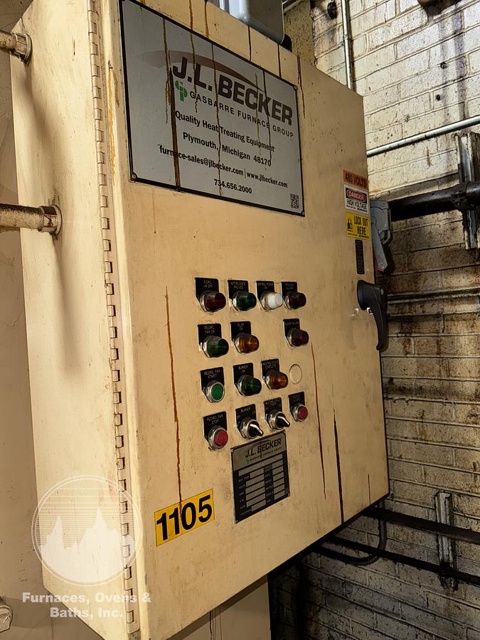 Used 36"W x 30"H x 72"L, Gasbarre, 1300°F, Gas Fired, Fiber Lined, 6000 Pound Capacity