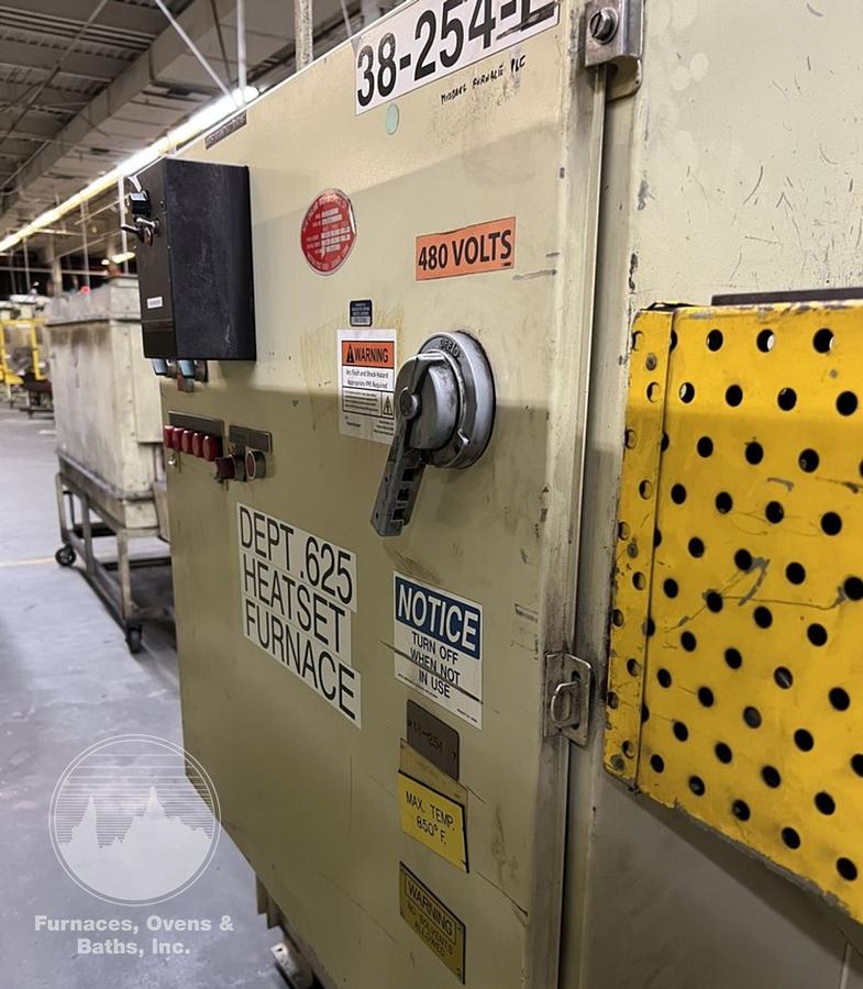 Used 19"W x 18" High x 120" Long, New England Oven Belt Conveyor Oven, Electric, 850-F