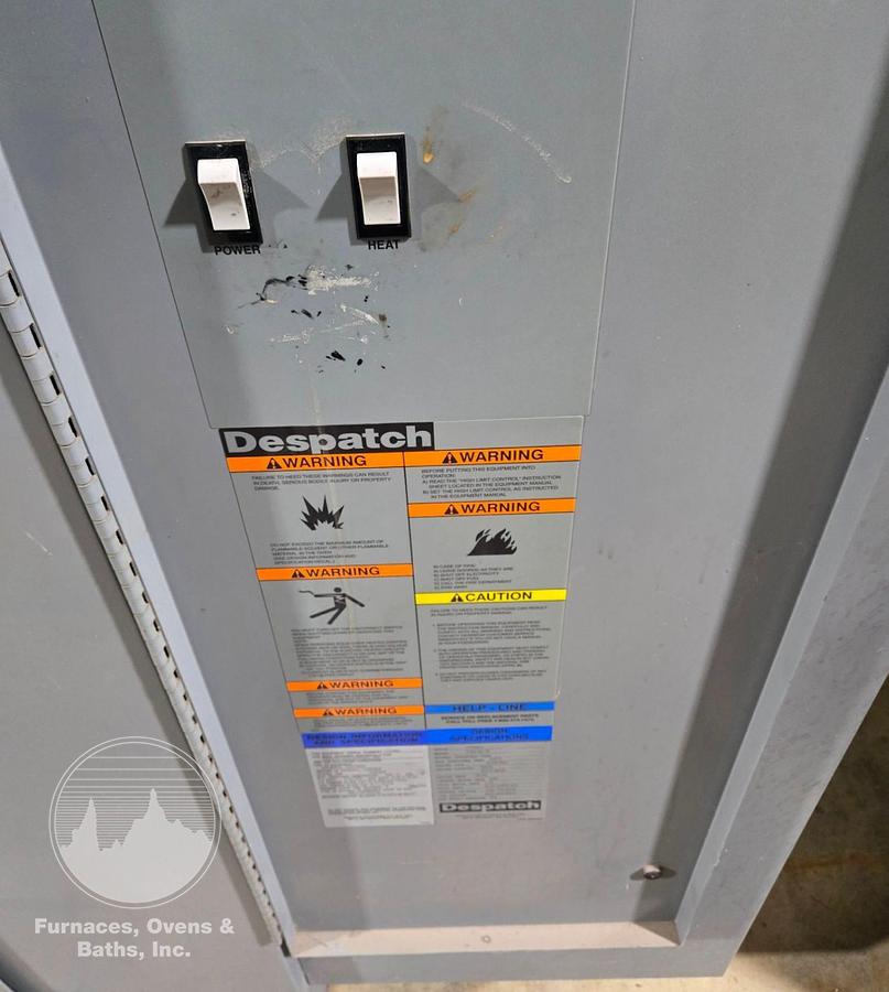 Used 38"W x 63"H x 38”L, Despatch Industries TFD2-52-1E Truck Oven, 650-F, Electric, Class A