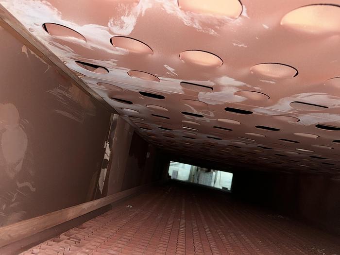 Used Grieve Conveyor Oven, 48”W (50” wide opening) x 15"H x 21’ Long, Gas, 650-F