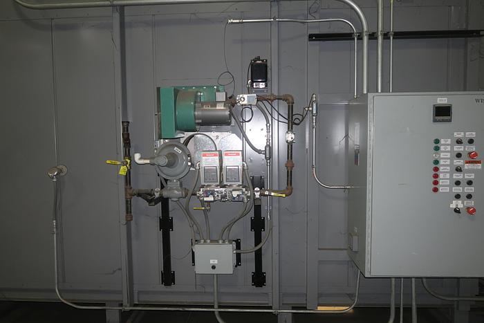 Used Wisconsin Oven Corporation 2 Lane Conveyor Oven, Natural Gas Fired, 650°F