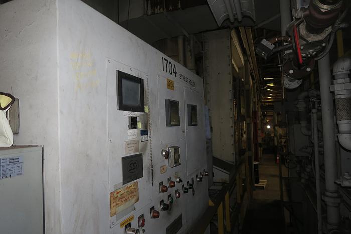 Used Sauder Gas Fired Car Bottom Furnace, 10'W x 6'H x 22'L, 1250°F, Gas Fired