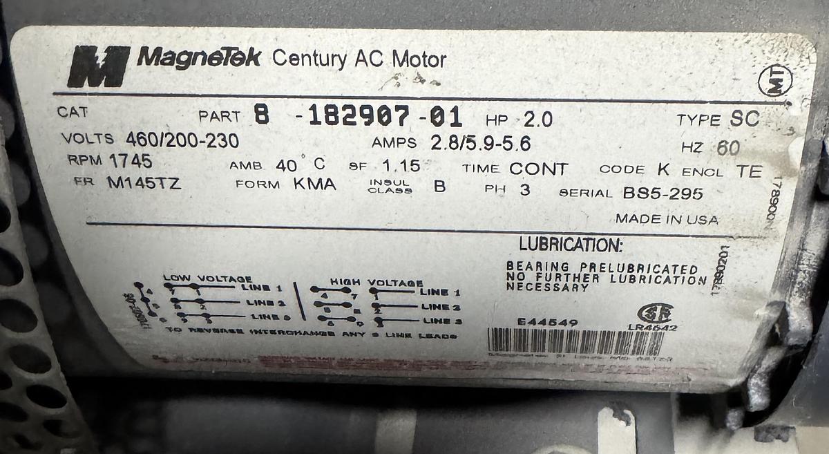 Used 48"W x 42"H x 30”L, Despatch Industries VRE2-35-1G Cabinet Oven, 850-F, Gas Fired, Class A