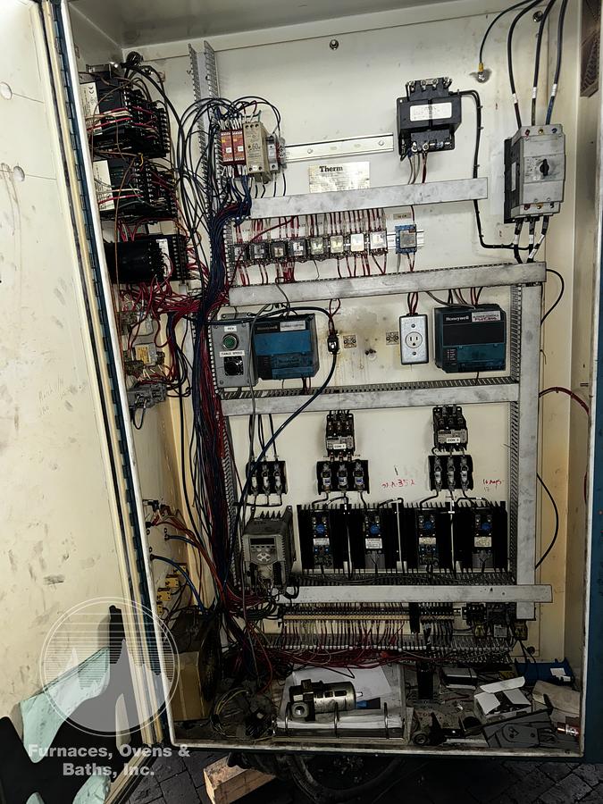 Used Thermcraft Atmosphere Rotary Hearth Furnace - 48” Diameter Hearth, 14” wide x 11” high opening, 1700-F