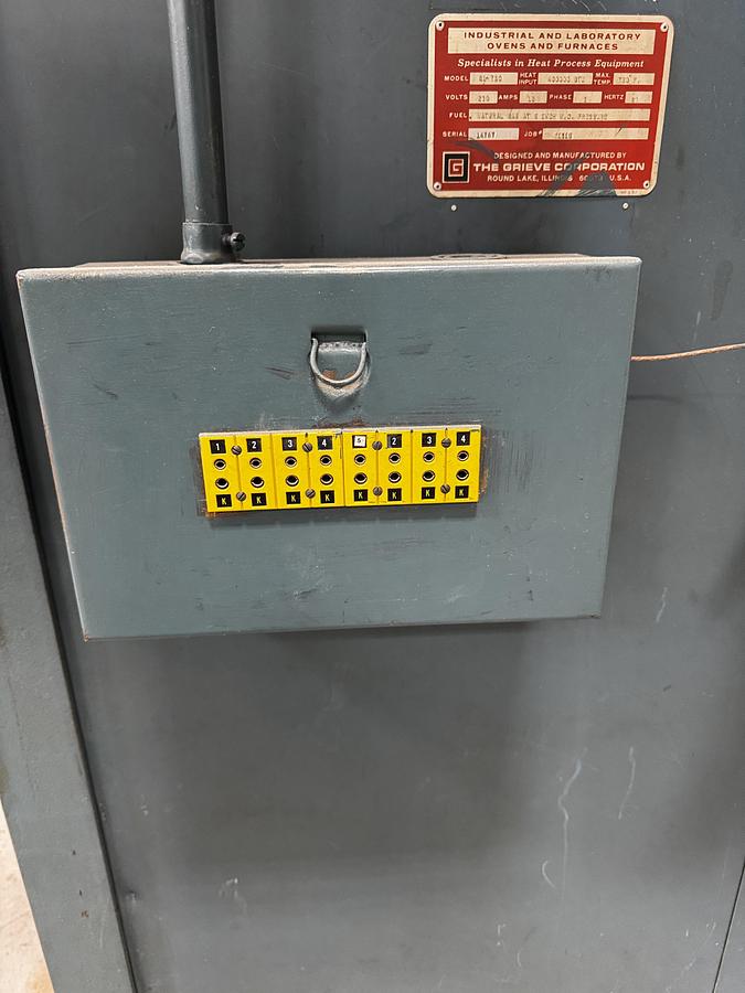 Used 48"W x 72"H x 48"L, Grieve B1-750, Gas Fired Walk-In/Truck Oven, 750°F