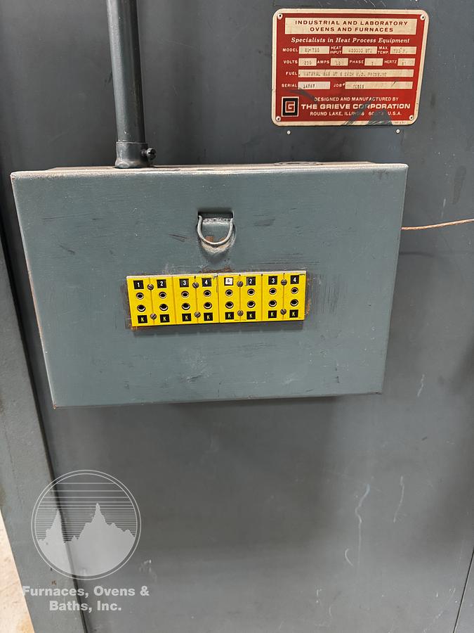 Used 48"W x 72"H x 48"L, Grieve B1-750, Gas Fired Walk-In/Truck Oven, 750°F