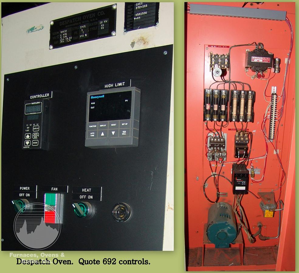 Used 38"W x 38"H x 18"L Despatch Industries Cabinet Oven, 400°F, Electric