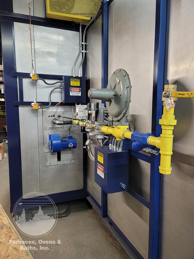 36"W x 72"H x 36"L x 4, Detroit Industrial, Gas Fired 4 Compartment Batch Oven