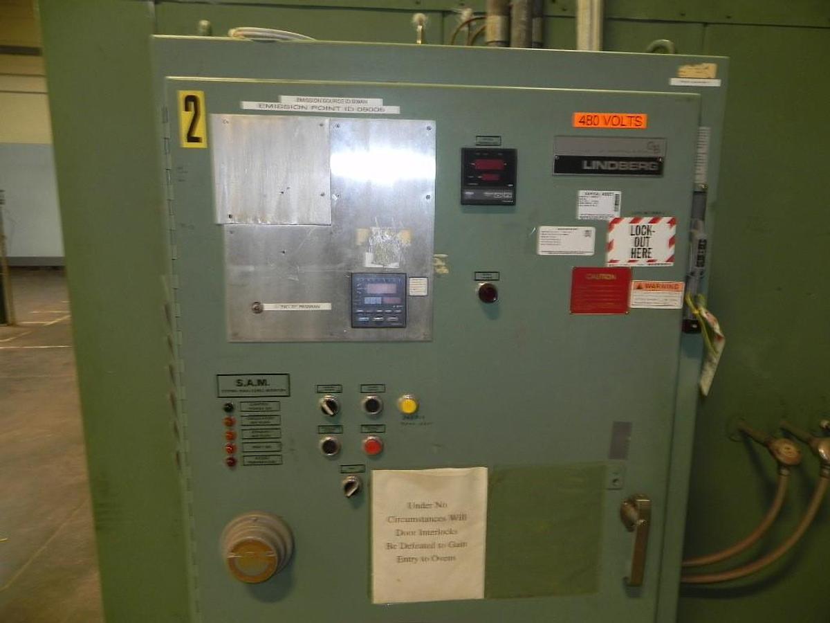 Used 72"W x 72"H x 168"L (14'), Lindberg Walk-In Oven 73-SH-7216872-6, 600°F, Electric, Powered Exhaust