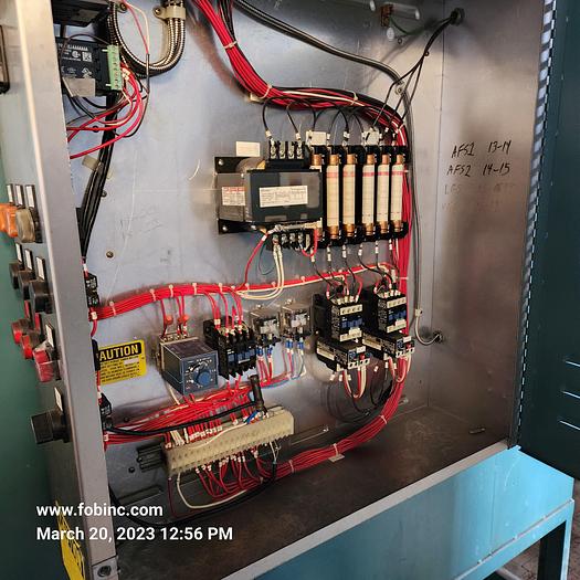 Used 66"W x 42"H x 53"L, Grieve HC-500 Cabinet Oven, Gas Fired, Double Doors, Double Ended