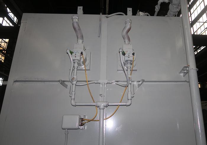 Used Surface Combustion Direct Fired Box Furnace, 36"W x 36"H x 72"L, Gas Fired, 1750°F, Fiber Lined