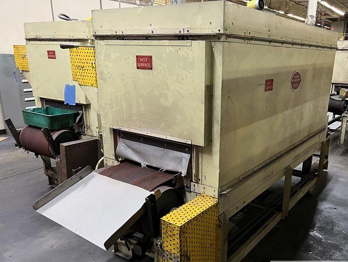 Used 19"W x 18" High x 120" Long, New England Oven Belt Conveyor Oven, Electric, 850-F