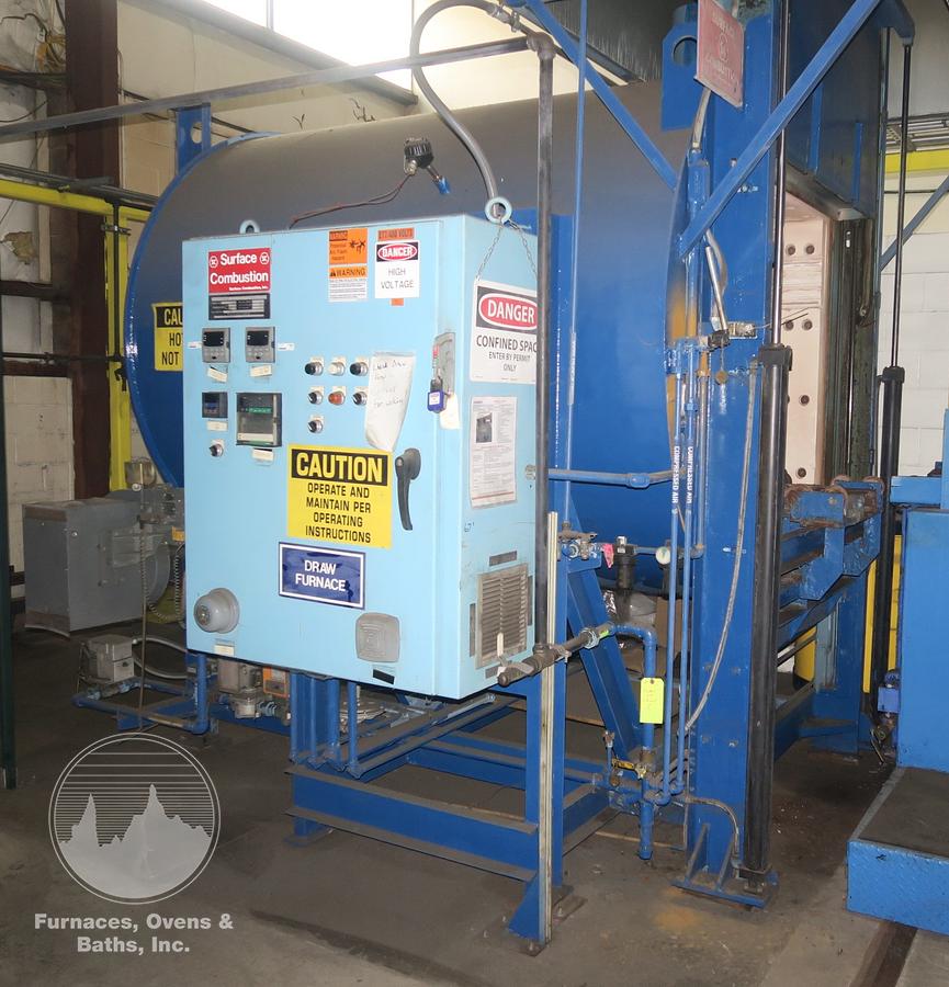 Used Surface Combustion Uni-Draw 36"W x 48"H x 48"L, Gas, 1400°F, Fiber Lined