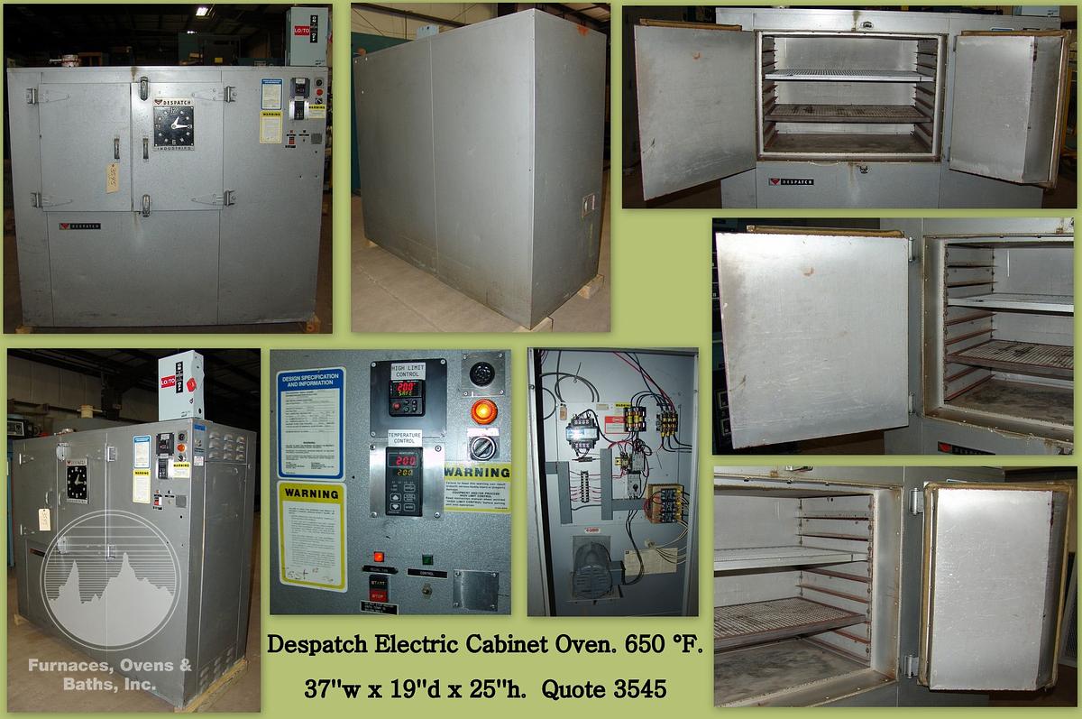 Used 37"W x 25"H x 19"L Despatch Industries V-23HD Cabinet Oven, 650°F, Electric