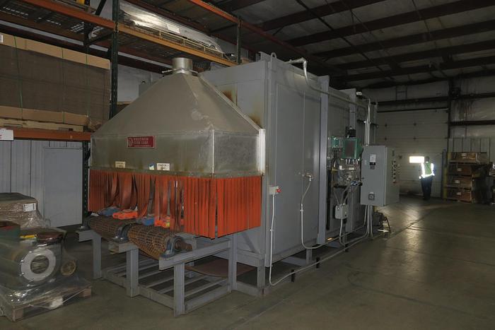 Used Wisconsin Oven Corporation 2 Lane Conveyor Oven, Natural Gas Fired, 650°F