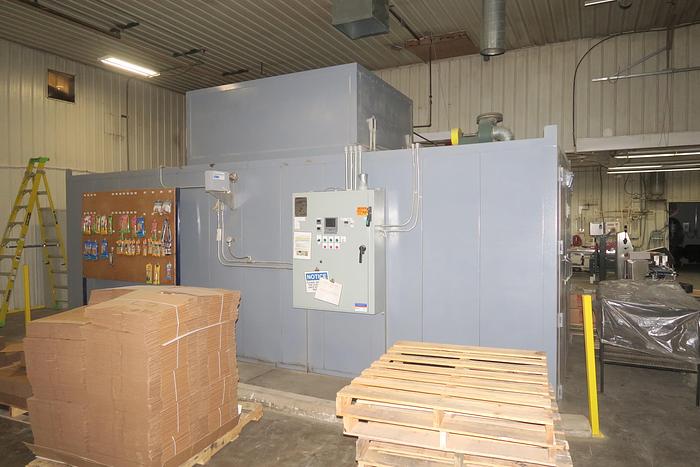 Used 84"W x 84"H x 264"L (22'L), Lewco, Electric Walk-In Oven, 500°F, Double Ended