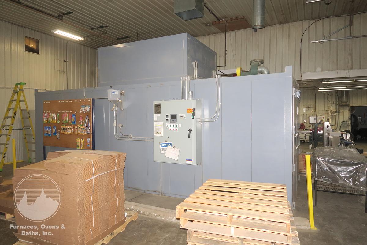 Used 84"W x 84"H x 264"L (22'L), Lewco, Electric Walk-In Oven, 500°F, Double Ended