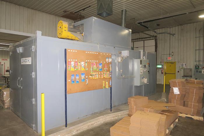 Used 84"W x 84"H x 264"L (22'L), Lewco, Electric Walk-In Oven, 500°F, Double Ended