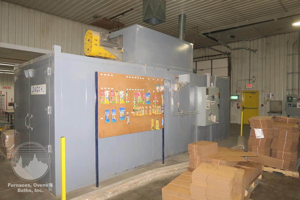 Used 84"W x 84"H x 264"L (22'L), Lewco, Electric Walk-In Oven, 500°F, Double Ended