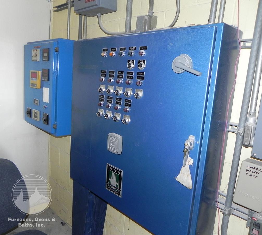 Used 108"W x 84"H x 156"L (13'), American Kiln, 2200-F, Gas Fired, Car Bottom, Dual Cars