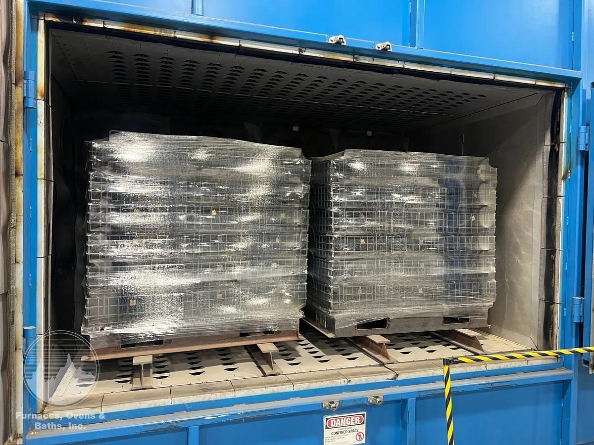 Used 120"W x 65"H x 65"L, Wisconsin Batch Oven, 1000°F, Gas Fired, EXCELLENT CONDITION