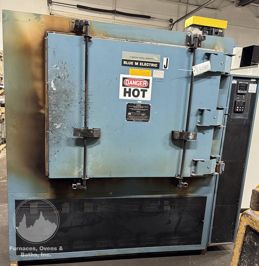 Used 48"W x 36"H x 24"L Blue M CW-9980F Solvent Rated Cabinet Oven, 1300°F, Electric