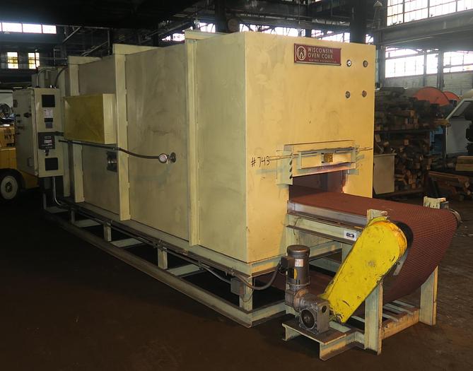 Used 20"W x 9" High x 15' Long, Wisconsin Belt Conveyor Oven, Electric, 850-F