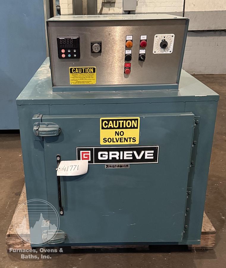 Used 24"W x 24"H x 36"Dp, Grieve AF-500 Cabinet Oven, Electric, 500°F