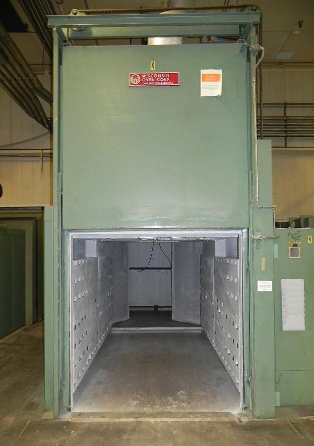 Used 72"W x 72"H x 132"L (11'), Wisconsin Walk-In Oven SWT-6116-E, 600°F, Electric, Powered Exhaust
