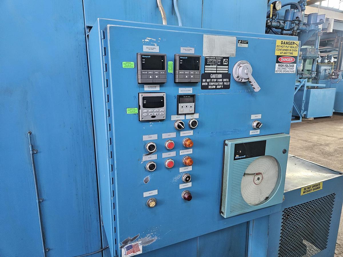 Used 60"W x 72"H x 96"L, Precision Quincy Class A Gas Fired Walk-In Oven, 850°F, Solvent Rated