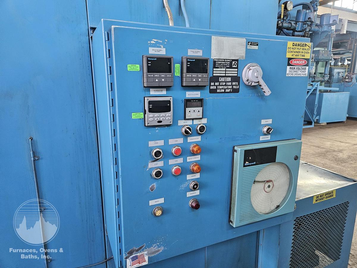 Used 60"W x 72"H x 96"L, Precision Quincy Class A Gas Fired Walk-In Oven, 850°F, Solvent Rated