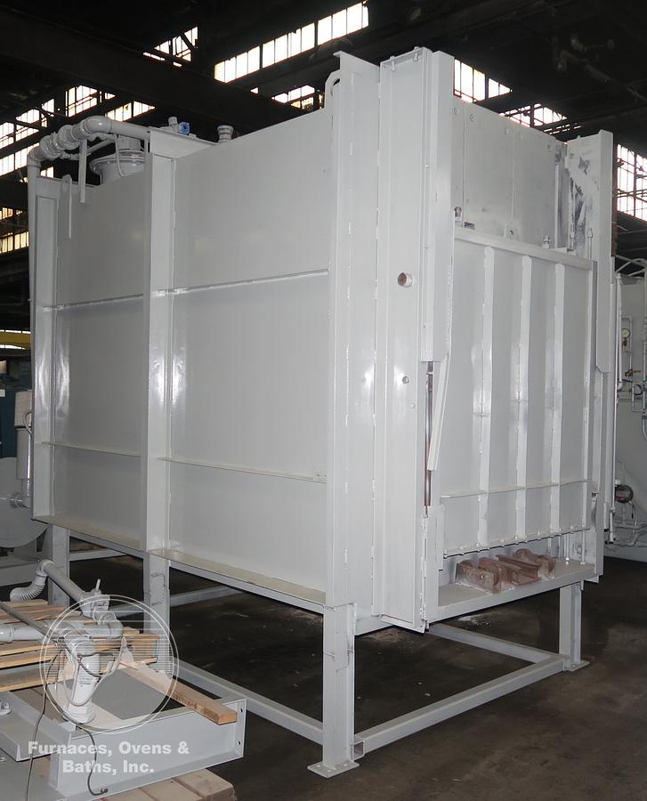 Used Surface Combustion Direct Fired Box Furnace, 36"W x 36"H x 72"L, Gas Fired, 1750°F, Fiber Lined