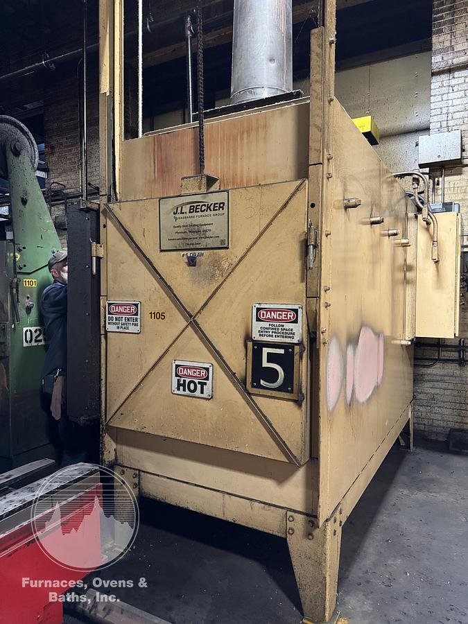 Used 36"W x 30"H x 72"L, Gasbarre, 1300°F, Gas Fired, Fiber Lined, 6000 Pound Capacity