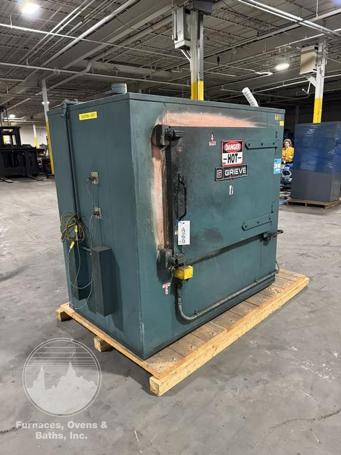 Used 38"W x 26"H x 20"L Grieve HX-1250 Cabinet Oven, 1250°F, Electric