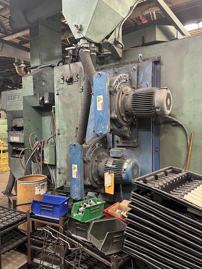 Used Goff 36 x 72 Spinner Hanger Shot Blast Machine