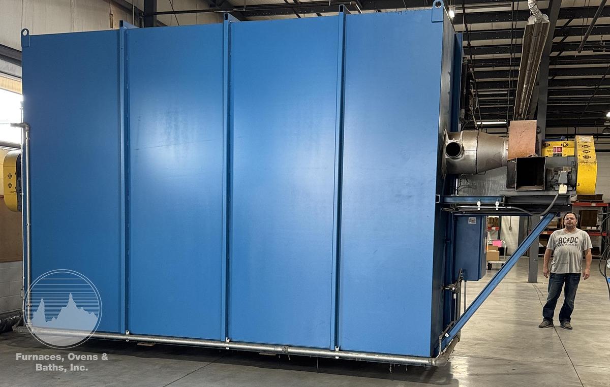 Used 120"W x 65"H x 65"L, Wisconsin Batch Oven, 1000°F, Gas Fired, EXCELLENT CONDITION
