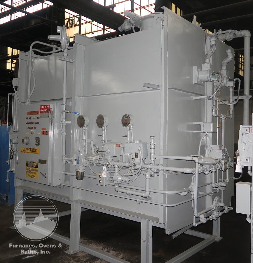 Used Surface Combustion Direct Fired Box Furnace, 36"W x 36"H x 72"L, Gas Fired, 1750°F, Fiber Lined