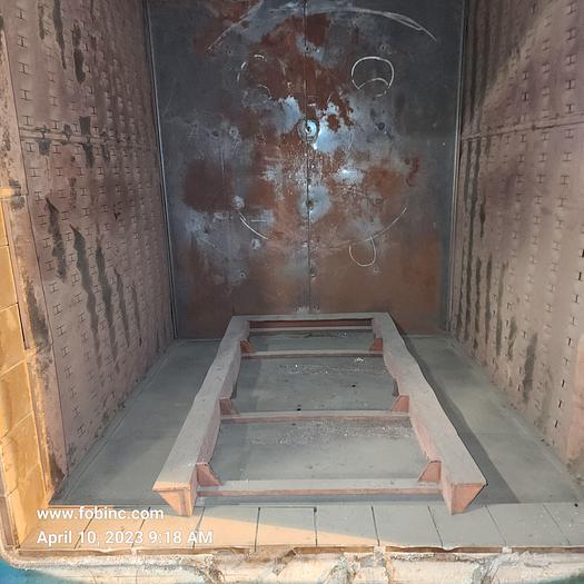 Used 60"W x 60"H x 60'L Lindberg Box Temper Furnace, 1250°F, Gas Fired