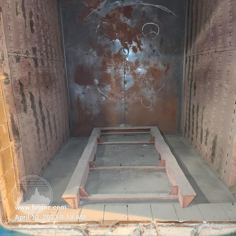 Used 60"W x 60"H x 60'L Lindberg Box Temper Furnace, 1250°F, Gas Fired