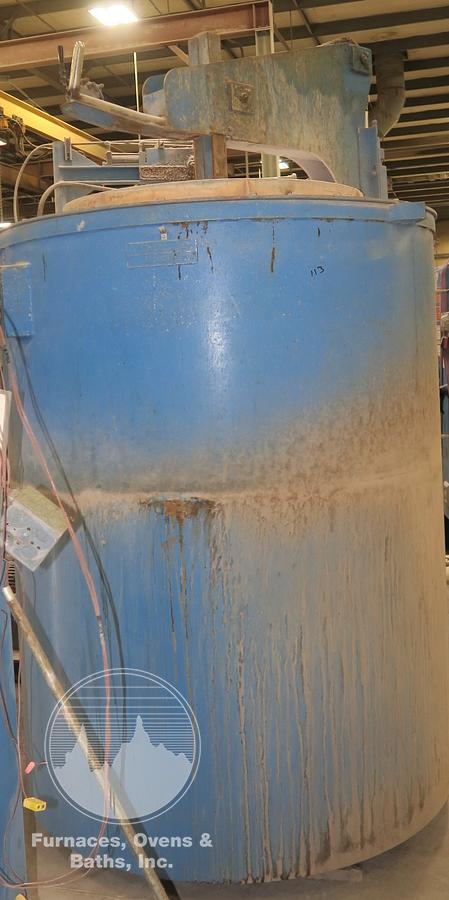 Used 38" Diameter x 48" Deep Lindberg 12-EC-3848-12 Pit Cyclone Pit Furnace, 1250°F, Electric