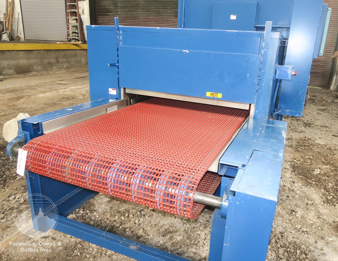 Used 42"W x 14"H x 25'L Grieve Belt Conveyor Oven, Electric, 250-F