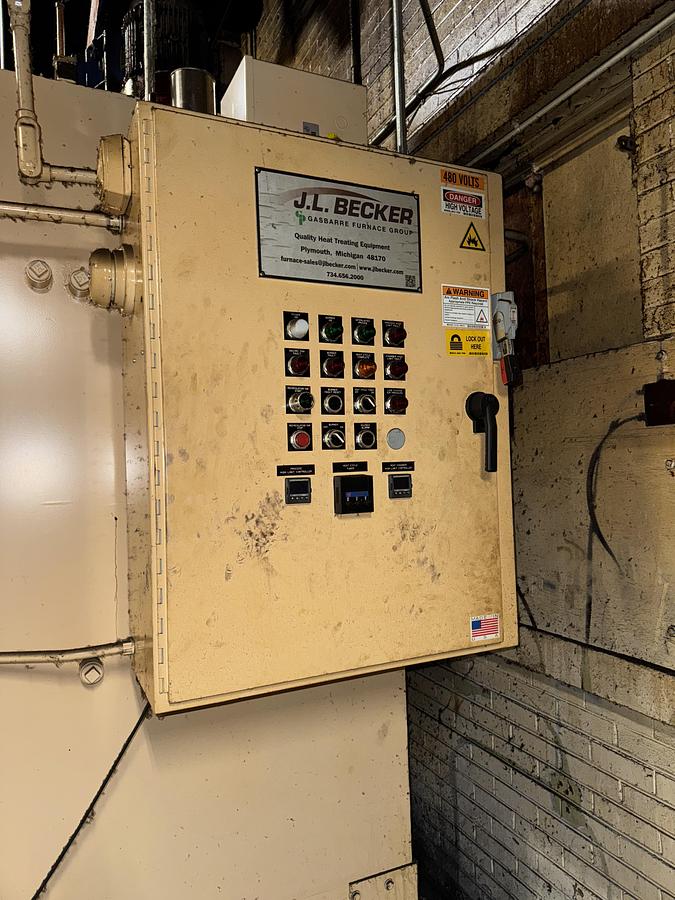 Used 36"W x 30"H x 72"L, Gasbarre, 1300°F, Gas Fired, Fiber Lined, 6000 Pound Capacity